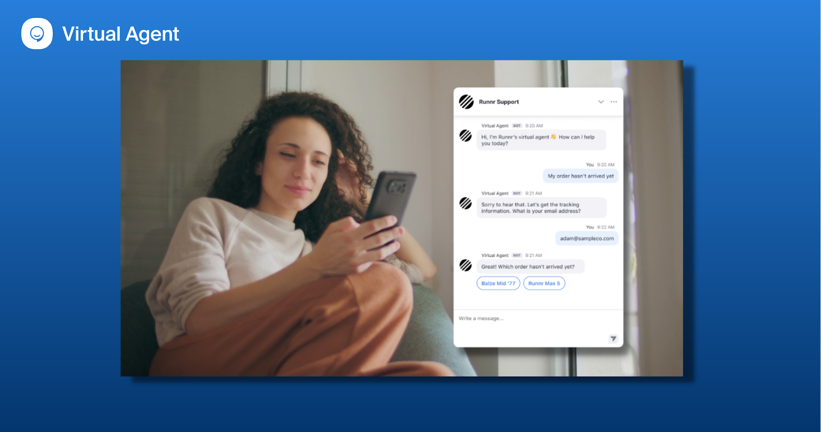 screenshot of Zoom Virtual Agent
